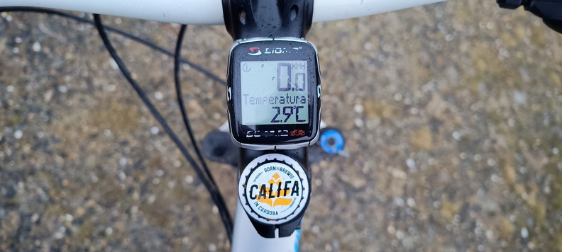 2.9ºC durante el camino de vuelta