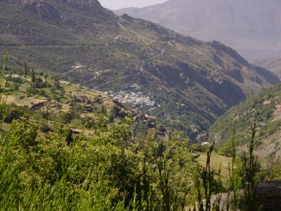 Pampaneira y el Valle de Poqueira, desde Capileira